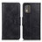 Funda de Cuero Cartera con Soporte Carcasa M09L para Nokia C02 Negro