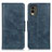 Funda de Cuero Cartera con Soporte Carcasa M09L para Nokia C32 Azul