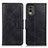 Funda de Cuero Cartera con Soporte Carcasa M09L para Nokia C32 Negro