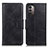 Funda de Cuero Cartera con Soporte Carcasa M09L para Nokia G11 Negro