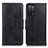 Funda de Cuero Cartera con Soporte Carcasa M09L para Oppo A53s 5G Negro