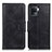 Funda de Cuero Cartera con Soporte Carcasa M09L para Oppo A94 4G Negro