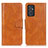 Funda de Cuero Cartera con Soporte Carcasa M09L para Samsung Galaxy Quantum4 5G Marron