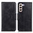 Funda de Cuero Cartera con Soporte Carcasa M09L para Samsung Galaxy S21 FE 5G Negro