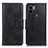 Funda de Cuero Cartera con Soporte Carcasa M09L para Xiaomi Redmi A1 Plus Negro