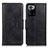 Funda de Cuero Cartera con Soporte Carcasa M09L para Xiaomi Redmi Note 10 Pro 5G Negro