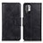 Funda de Cuero Cartera con Soporte Carcasa M09L para Xiaomi Redmi Note 10T 5G Negro