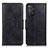 Funda de Cuero Cartera con Soporte Carcasa M09L para Xiaomi Redmi Note 11 Pro 4G Negro