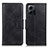 Funda de Cuero Cartera con Soporte Carcasa M09L para Xiaomi Redmi Note 12 4G Negro