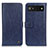 Funda de Cuero Cartera con Soporte Carcasa M10L para Google Pixel 6a 5G Azul