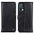 Funda de Cuero Cartera con Soporte Carcasa M10L para OnePlus Nord CE 5G Negro