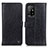 Funda de Cuero Cartera con Soporte Carcasa M10L para Oppo F19 Pro+ Plus 5G Negro