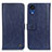 Funda de Cuero Cartera con Soporte Carcasa M10L para Samsung Galaxy A03 Core Azul