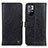 Funda de Cuero Cartera con Soporte Carcasa M10L para Xiaomi Redmi Note 11 5G Negro