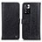 Funda de Cuero Cartera con Soporte Carcasa M10L para Xiaomi Redmi Note 11 Pro+ Plus 5G Negro