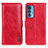 Funda de Cuero Cartera con Soporte Carcasa M11L para Motorola Moto Edge 20 Pro 5G Rojo