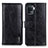 Funda de Cuero Cartera con Soporte Carcasa M11L para Oppo A94 4G Negro