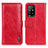 Funda de Cuero Cartera con Soporte Carcasa M11L para Oppo A95 5G Rojo