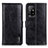 Funda de Cuero Cartera con Soporte Carcasa M11L para Oppo F19 Pro+ Plus 5G Negro