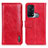 Funda de Cuero Cartera con Soporte Carcasa M11L para Oppo Reno5 A Rojo