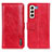 Funda de Cuero Cartera con Soporte Carcasa M11L para Samsung Galaxy S21 5G Rojo