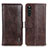 Funda de Cuero Cartera con Soporte Carcasa M11L para Sony Xperia 10 III SO-52B Marron