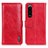 Funda de Cuero Cartera con Soporte Carcasa M11L para Sony Xperia 5 III Rojo