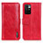 Funda de Cuero Cartera con Soporte Carcasa M11L para Xiaomi Redmi 10 4G Rojo