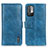 Funda de Cuero Cartera con Soporte Carcasa M11L para Xiaomi Redmi Note 10 5G Azul