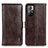 Funda de Cuero Cartera con Soporte Carcasa M11L para Xiaomi Redmi Note 11 5G Marron