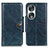 Funda de Cuero Cartera con Soporte Carcasa M12L para Huawei Honor 90 5G Azul