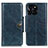 Funda de Cuero Cartera con Soporte Carcasa M12L para Huawei Honor X8b Azul