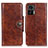 Funda de Cuero Cartera con Soporte Carcasa M12L para Motorola Moto Edge 30 Lite 5G Marron