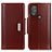 Funda de Cuero Cartera con Soporte Carcasa M12L para Motorola Moto G Play (2023) Marron