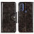 Funda de Cuero Cartera con Soporte Carcasa M12L para Motorola Moto G Pure Bronze