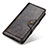 Funda de Cuero Cartera con Soporte Carcasa M12L para Motorola Moto G200 5G Bronze