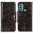 Funda de Cuero Cartera con Soporte Carcasa M12L para Motorola Moto G40 Fusion Bronze