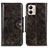 Funda de Cuero Cartera con Soporte Carcasa M12L para Motorola Moto G53j 5G Bronze