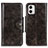 Funda de Cuero Cartera con Soporte Carcasa M12L para Motorola Moto G73 5G Bronze