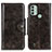 Funda de Cuero Cartera con Soporte Carcasa M12L para Nokia C31 Bronze