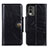 Funda de Cuero Cartera con Soporte Carcasa M12L para Nokia C32 Negro