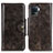 Funda de Cuero Cartera con Soporte Carcasa M12L para Oppo F19 Pro Bronze