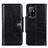 Funda de Cuero Cartera con Soporte Carcasa M12L para Oppo F19 Pro+ Plus 5G Negro