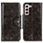 Funda de Cuero Cartera con Soporte Carcasa M12L para Samsung Galaxy S23 5G Bronze