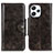 Funda de Cuero Cartera con Soporte Carcasa M12L para Xiaomi Redmi 12 4G Bronze