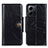 Funda de Cuero Cartera con Soporte Carcasa M12L para Xiaomi Redmi Note 12 4G Negro