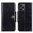 Funda de Cuero Cartera con Soporte Carcasa M12L para Xiaomi Redmi Note 12 Turbo 5G Negro