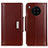 Funda de Cuero Cartera con Soporte Carcasa M13L para Huawei Honor 50 Lite Marron