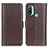 Funda de Cuero Cartera con Soporte Carcasa M13L para Motorola Moto E30 Marron