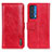 Funda de Cuero Cartera con Soporte Carcasa M13L para Motorola Moto Edge (2021) 5G Rojo